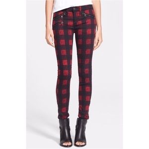 Rag & Bone Red Buffalo Plaid Pants